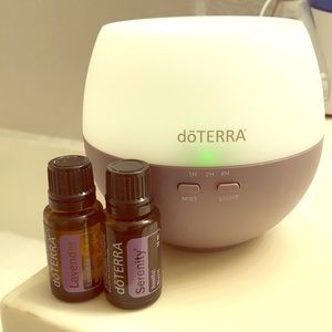 Doterra light diffuser with 2 barely used oils